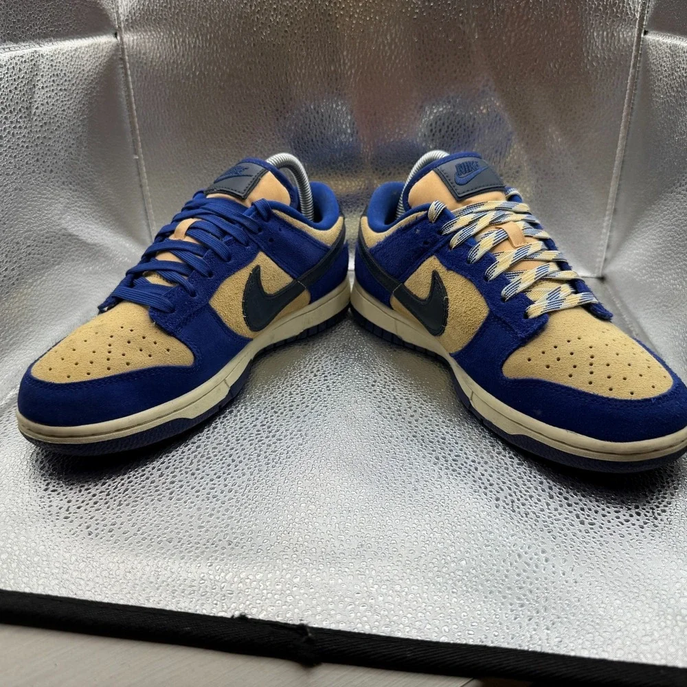 Nike Men’s Low Top Athletic Sneakers in Blue and Tan
